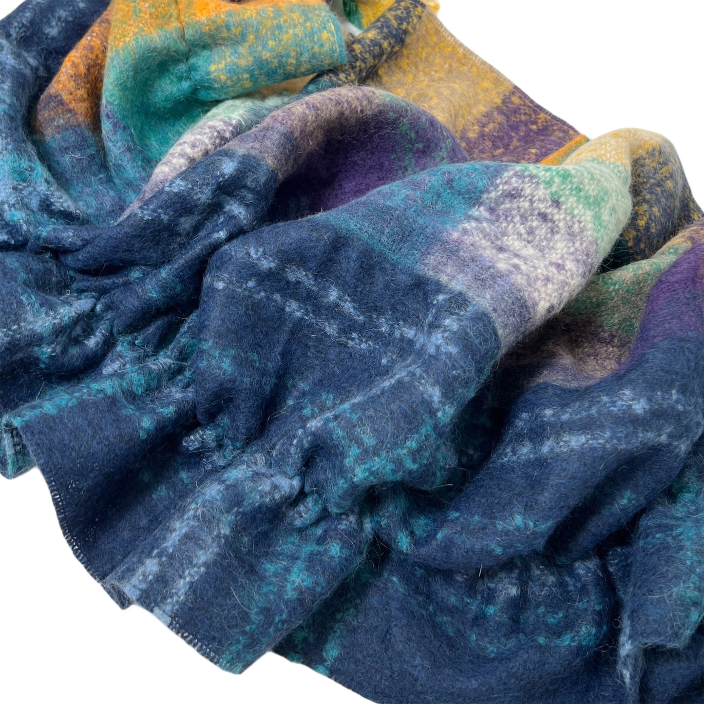 【Sayoko.M】ストール cape shirring Q19 navy