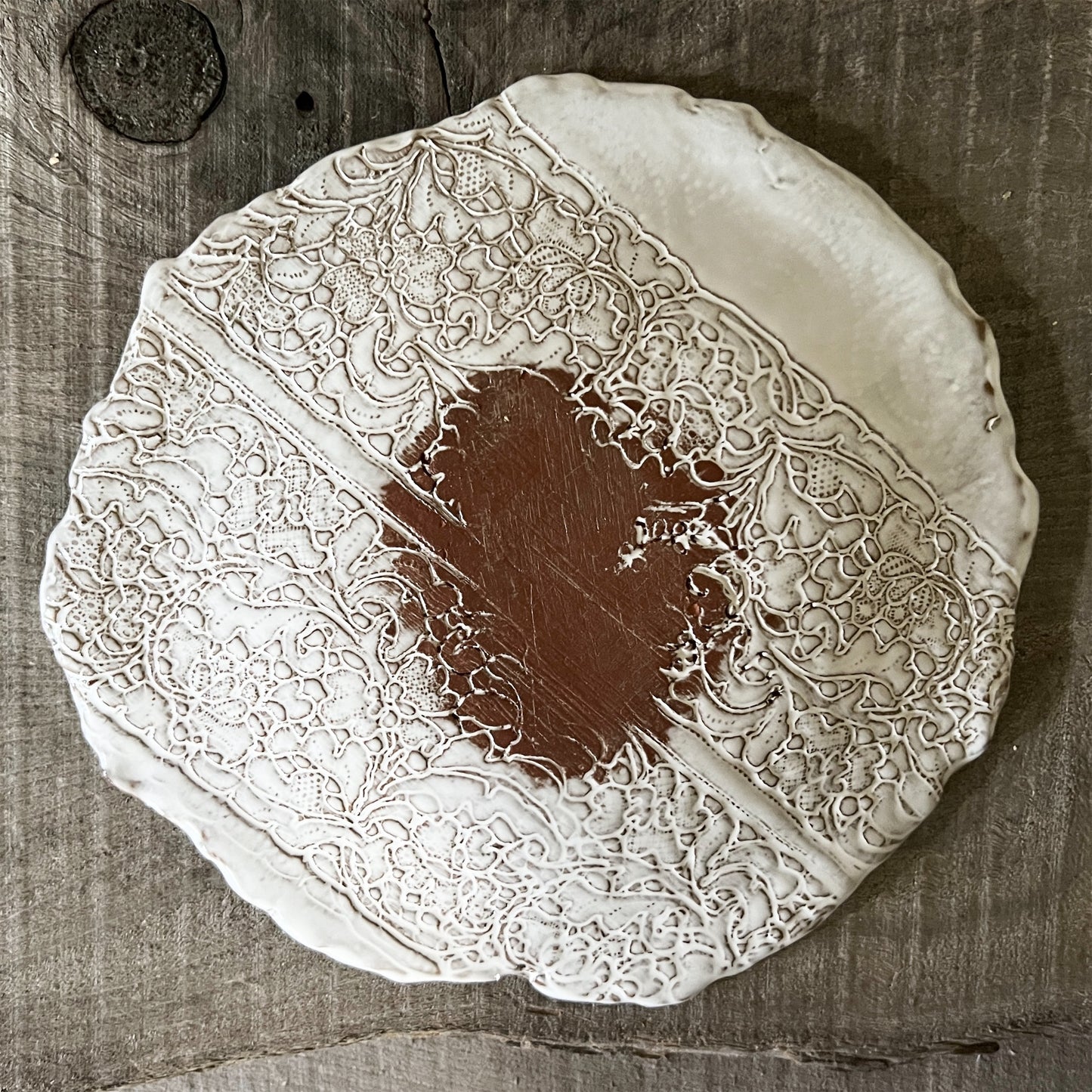 【Valerie Casado】プレートC-Assiette Dessert Aerien_Rouge-2