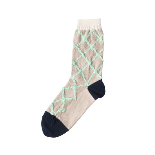 【TRICOTE】DIAMOND SHAPE FLUFFY SOCKS