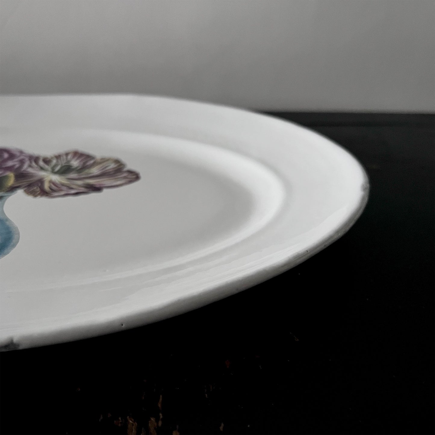 【Astier de Villatte】John Blue Vase with Flowers プレート