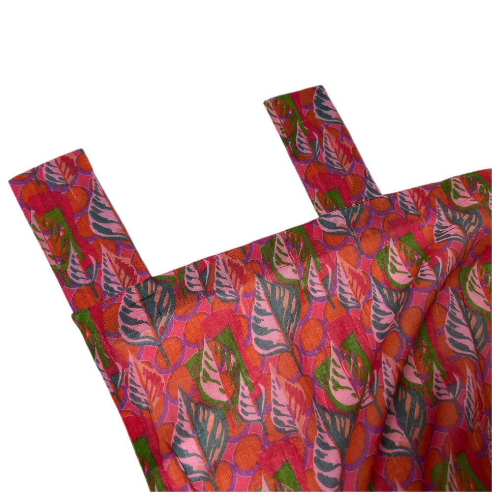 【Les Touristes】コットンカーテン BRIGHT CORAL