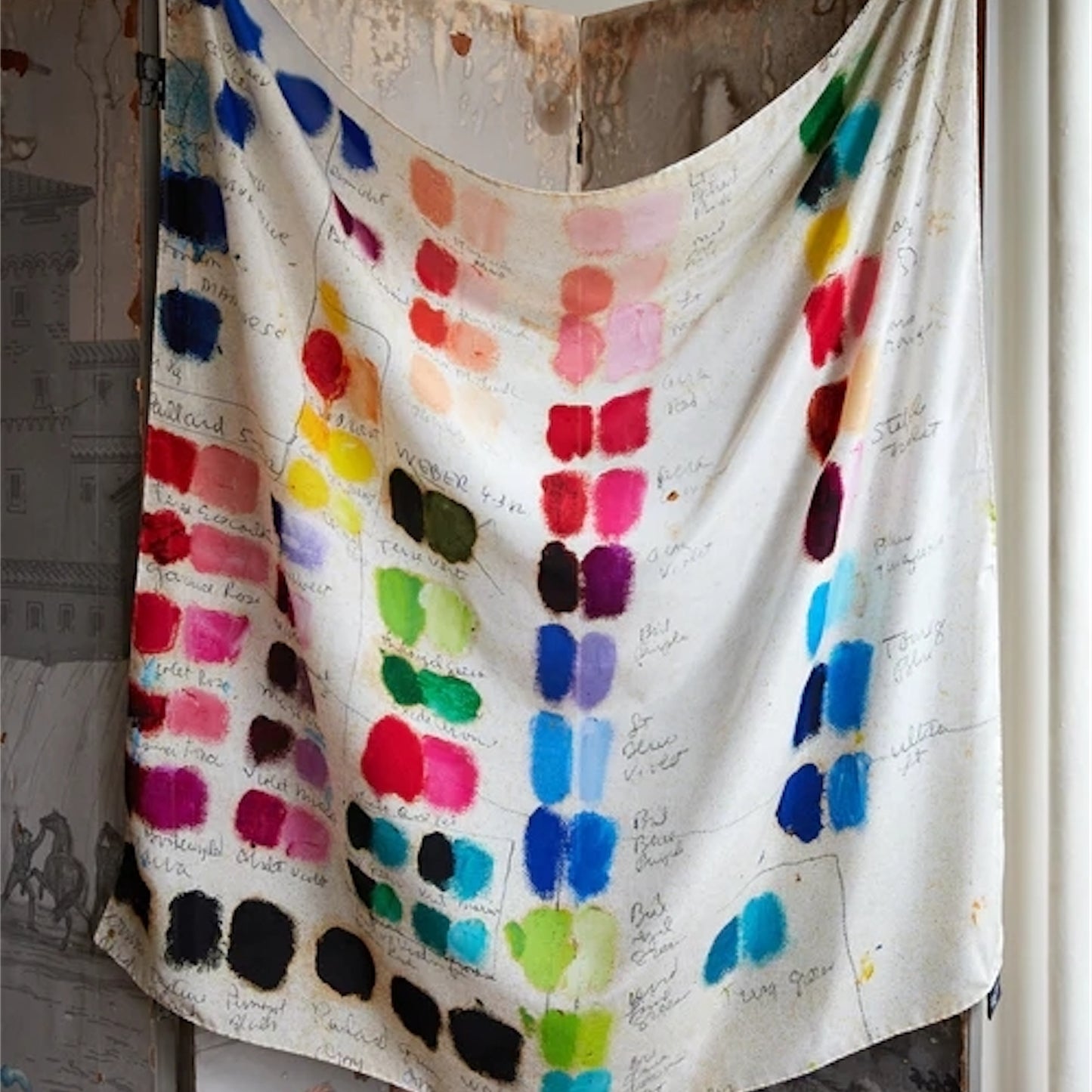 【JOHN DERIAN】シルクスカーフ MIXED TONES SILK SCARF