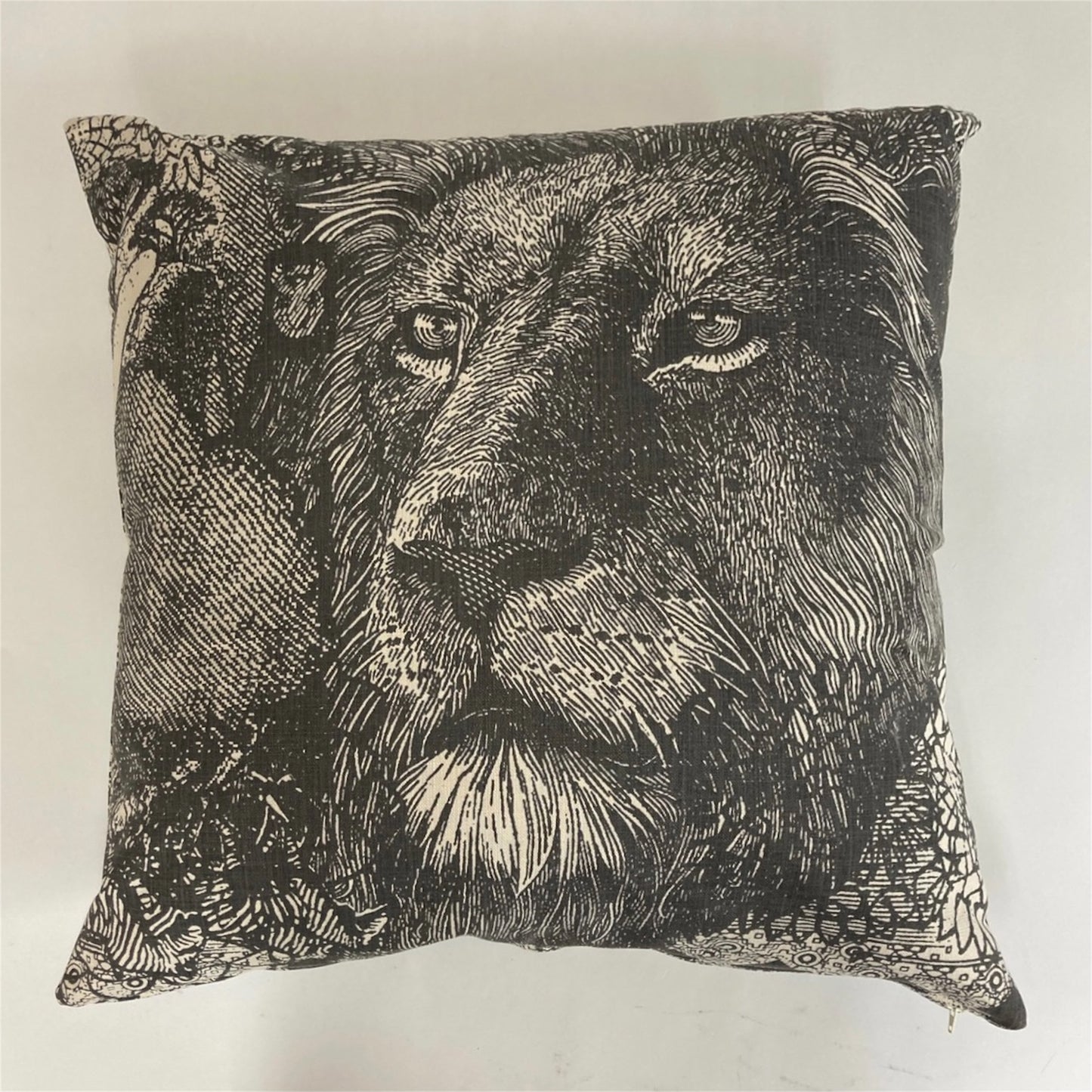 CUSHION HAND PRINTED ANIMALS / クッション アニマル