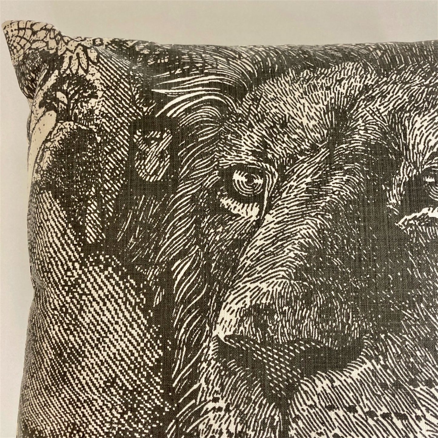 CUSHION HAND PRINTED ANIMALS / クッション アニマル