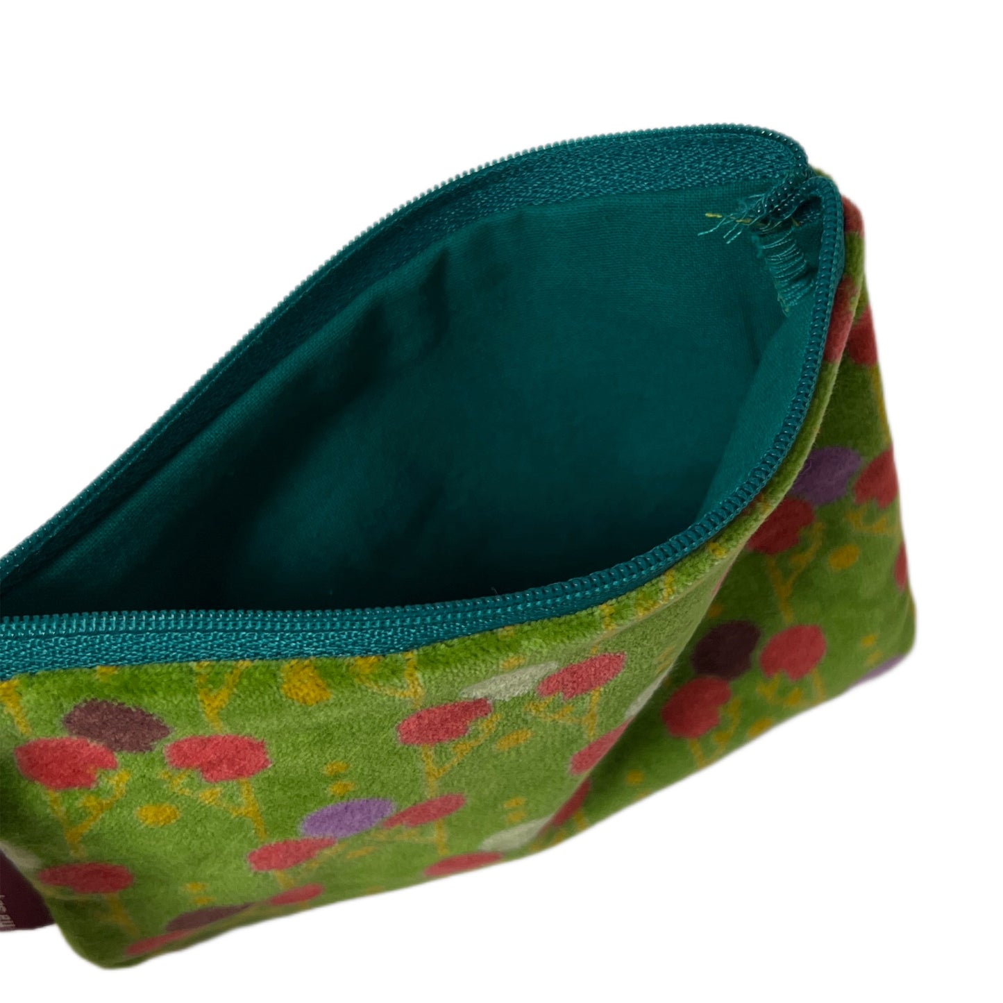 【Les Touristes】ベルベットジップポーチ TARA NEW GREEN S