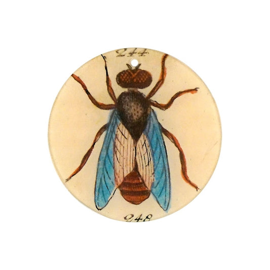 【JOHN DERIAN】オーナメントチャーム 4or Blue Winged Insect