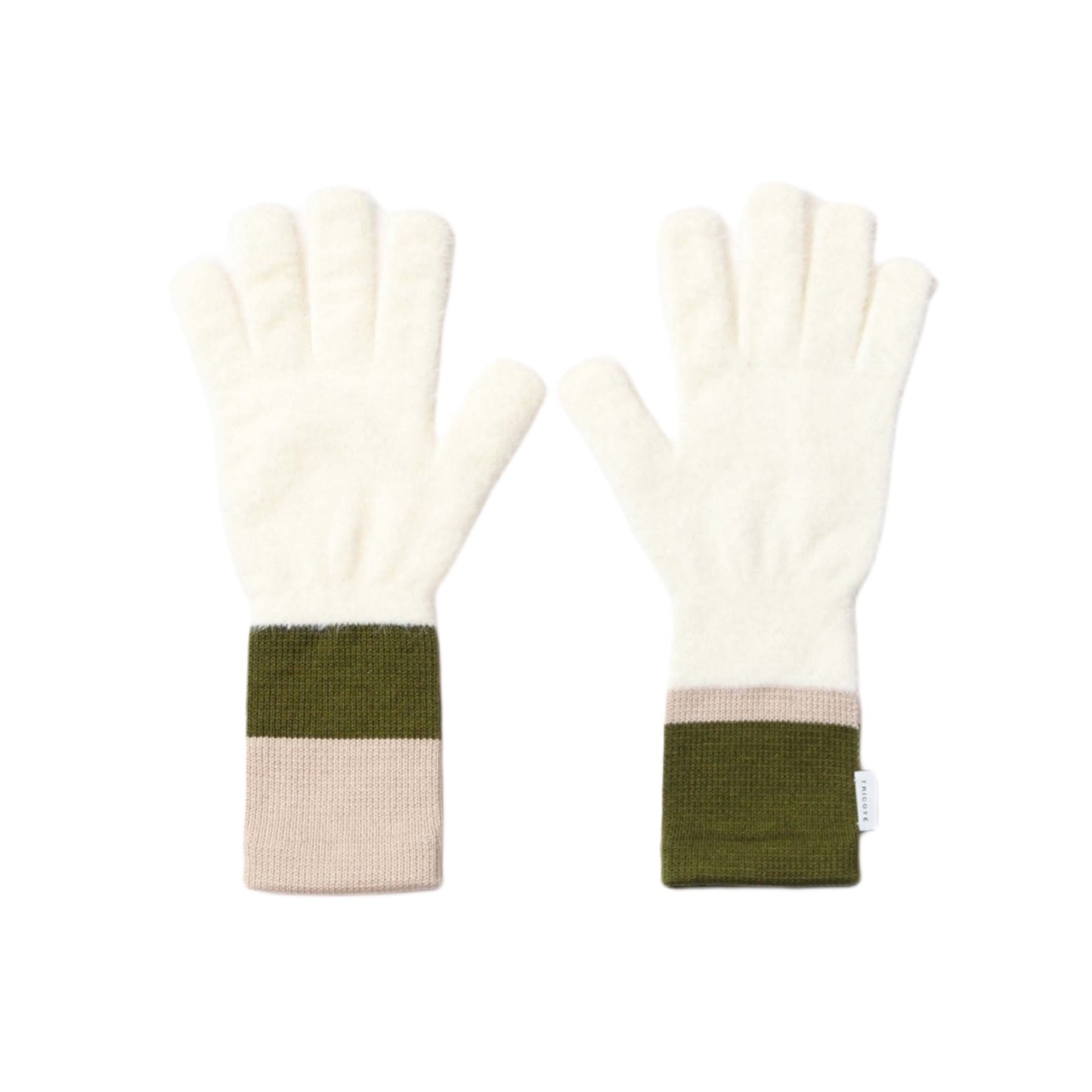【Tricote】アシンメトリーグローブ WHITE