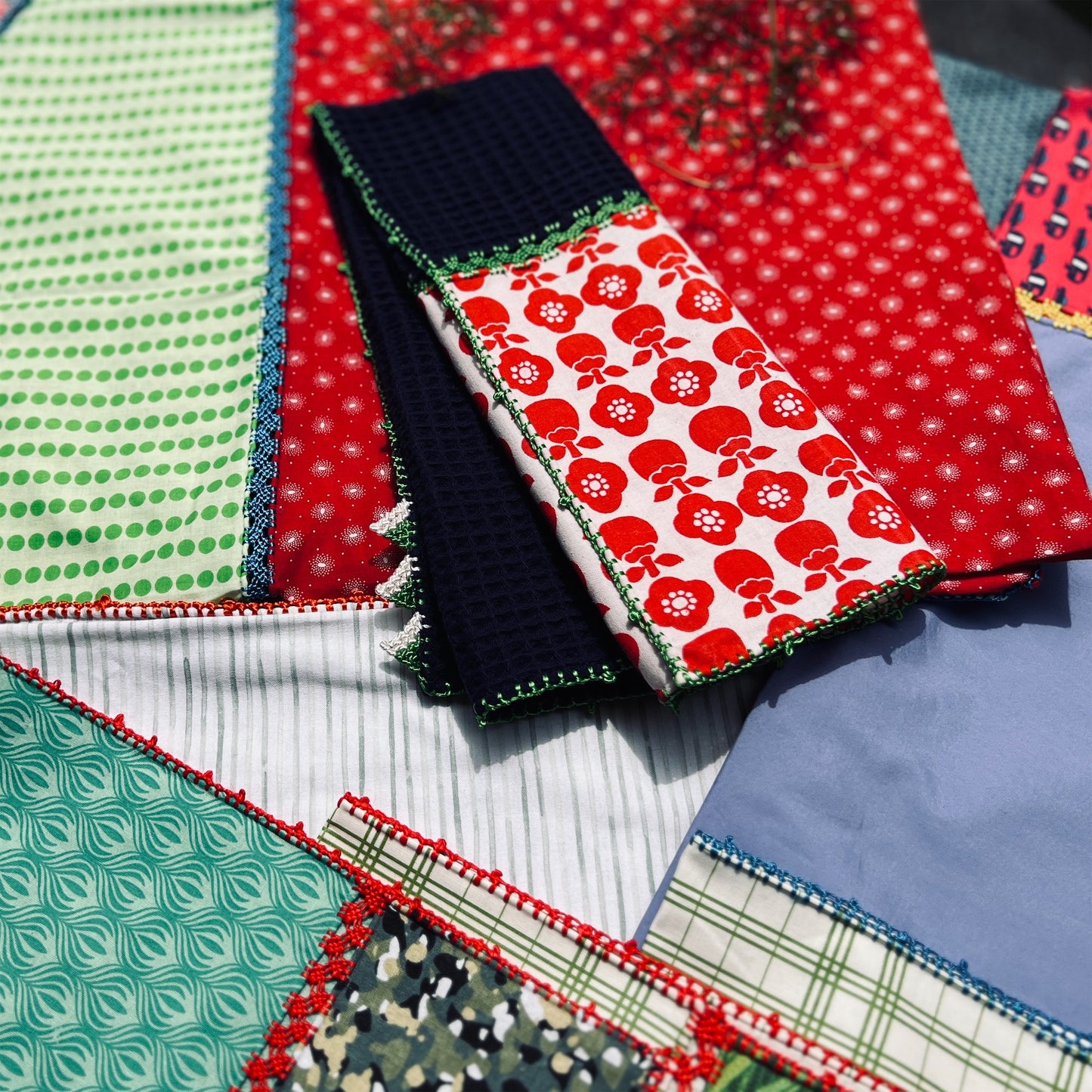 【Leo Atlante】刺繍トーション ネイビー マルト・デムランセレクト