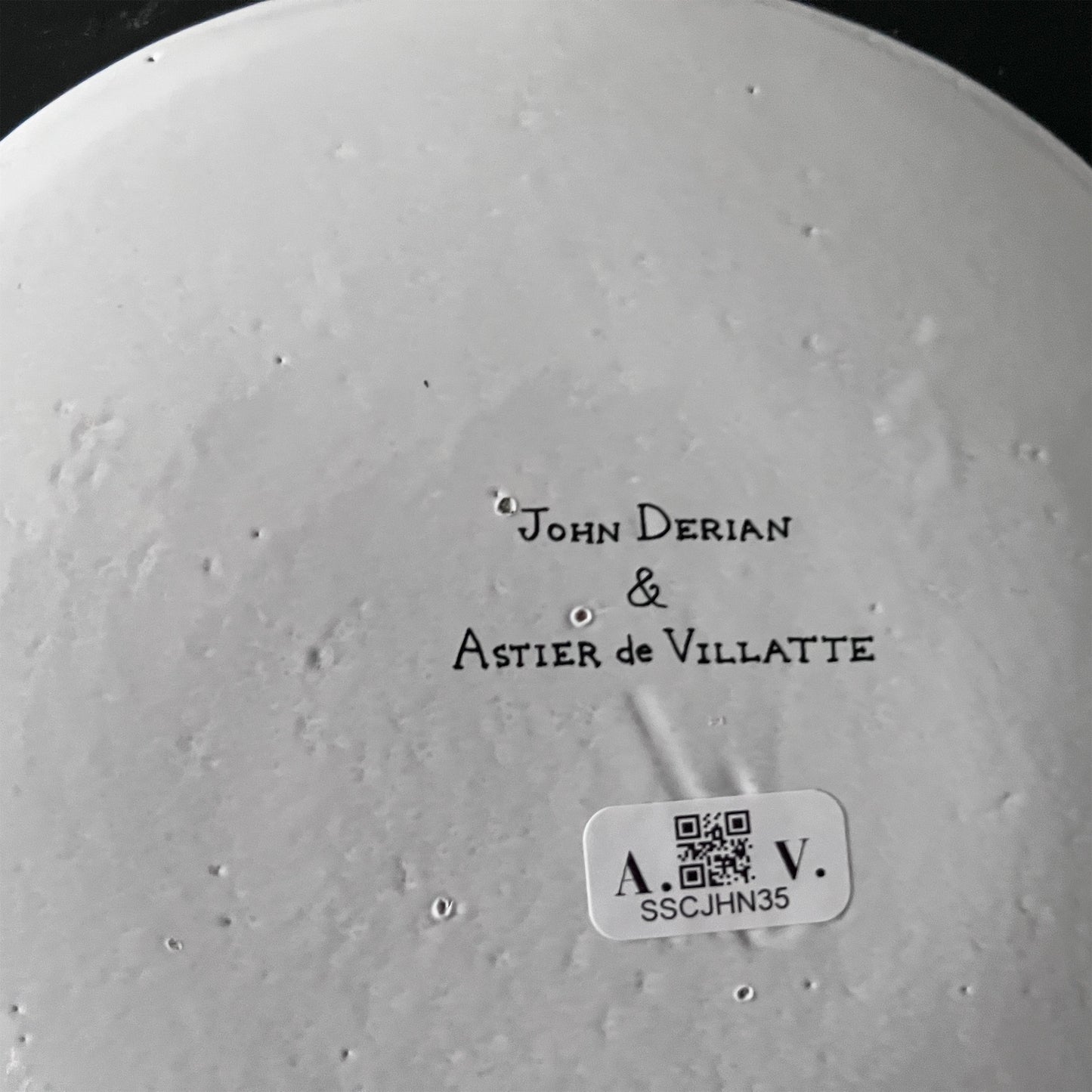 【Astier de Villatte】John 18th c Fan / Fairest Rose プレート