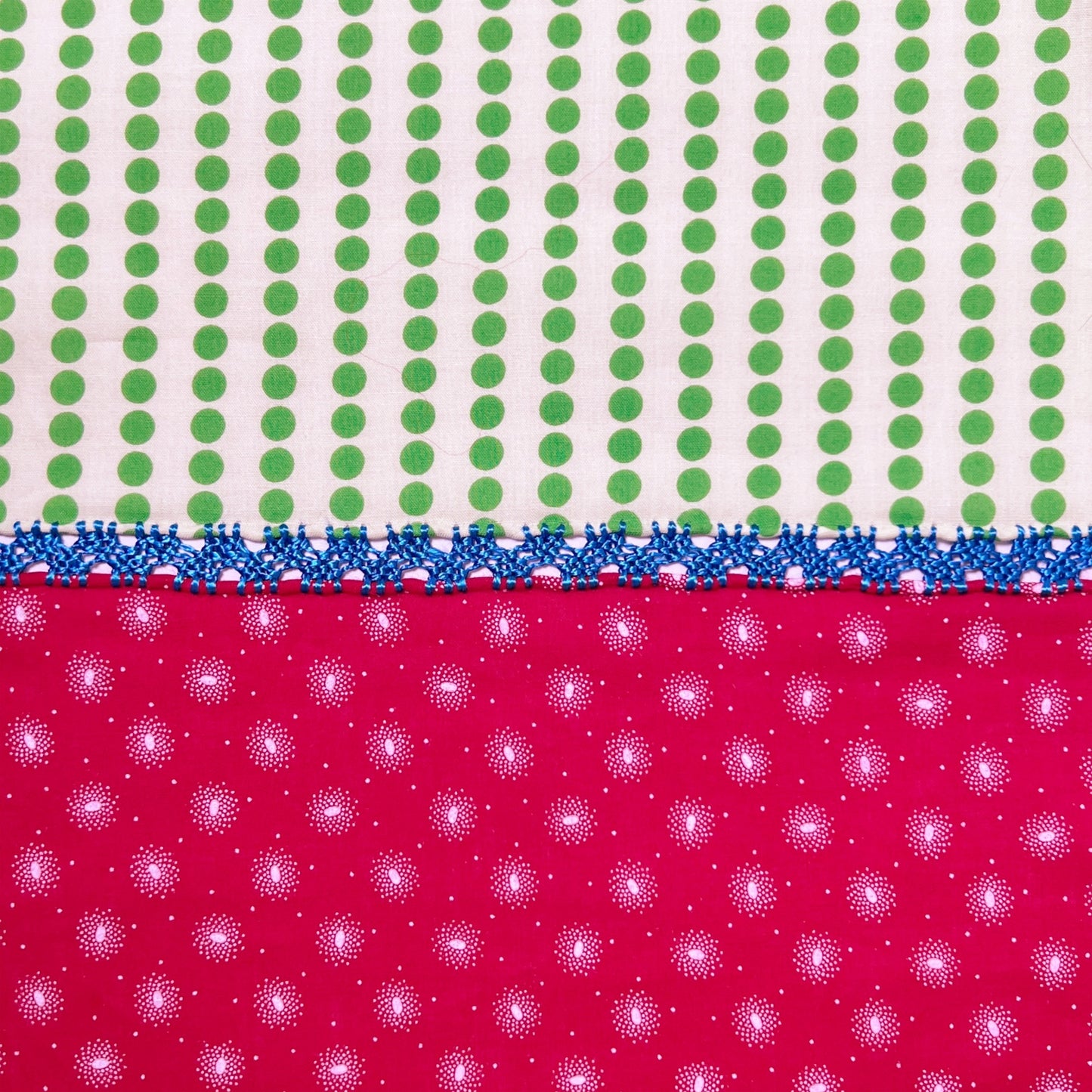 【Leo Atlante】刺繍パッチワークカーテン グリーン マルト・デムランセレクト