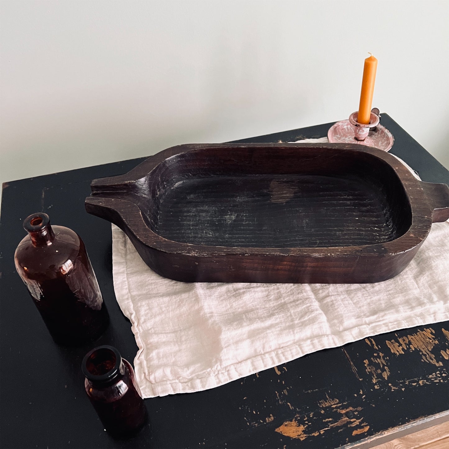 【FEEL】古道具 Antique wooden bowl