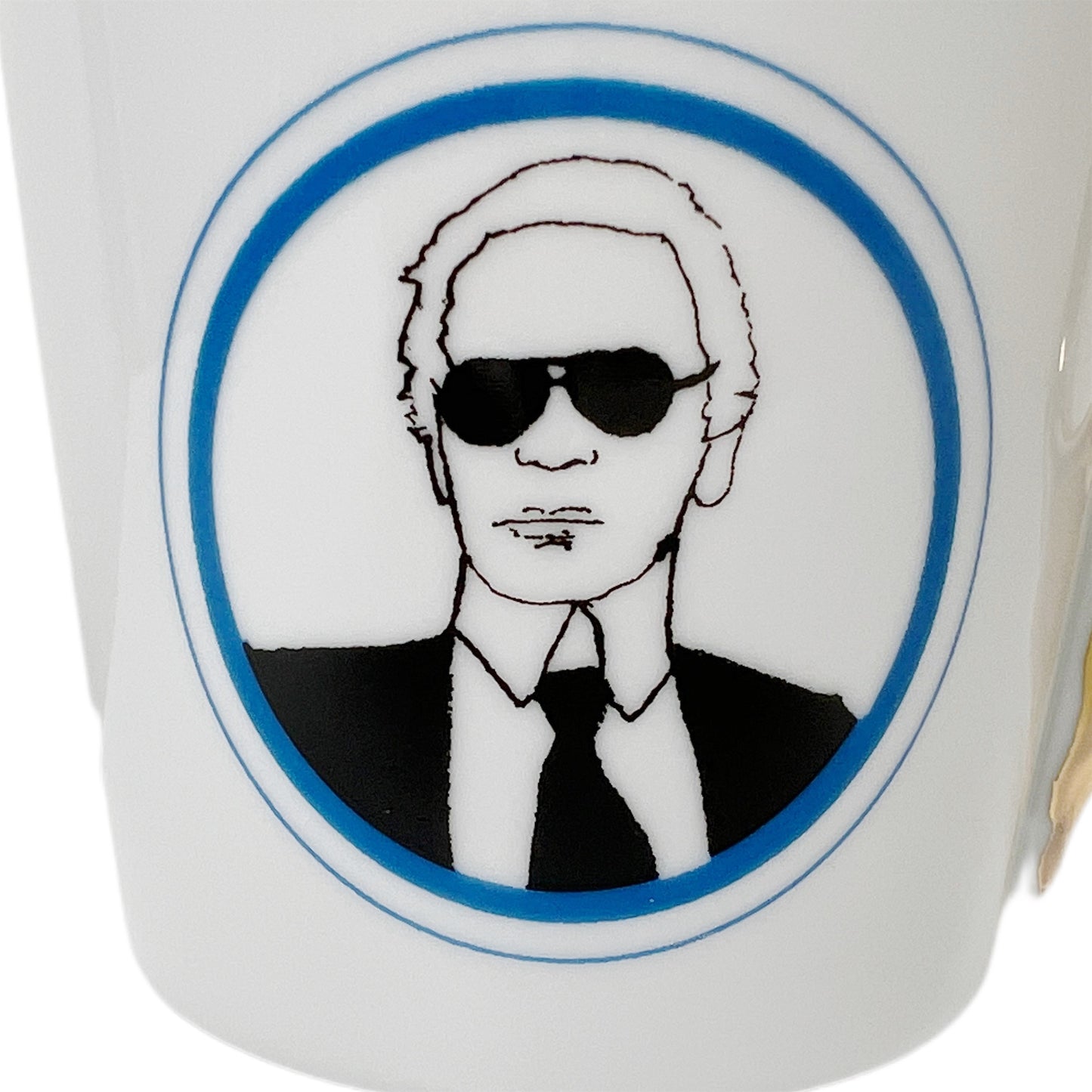 【Kuhn Keramik】 ポートレートマグカップ Karl Lagerfeld
