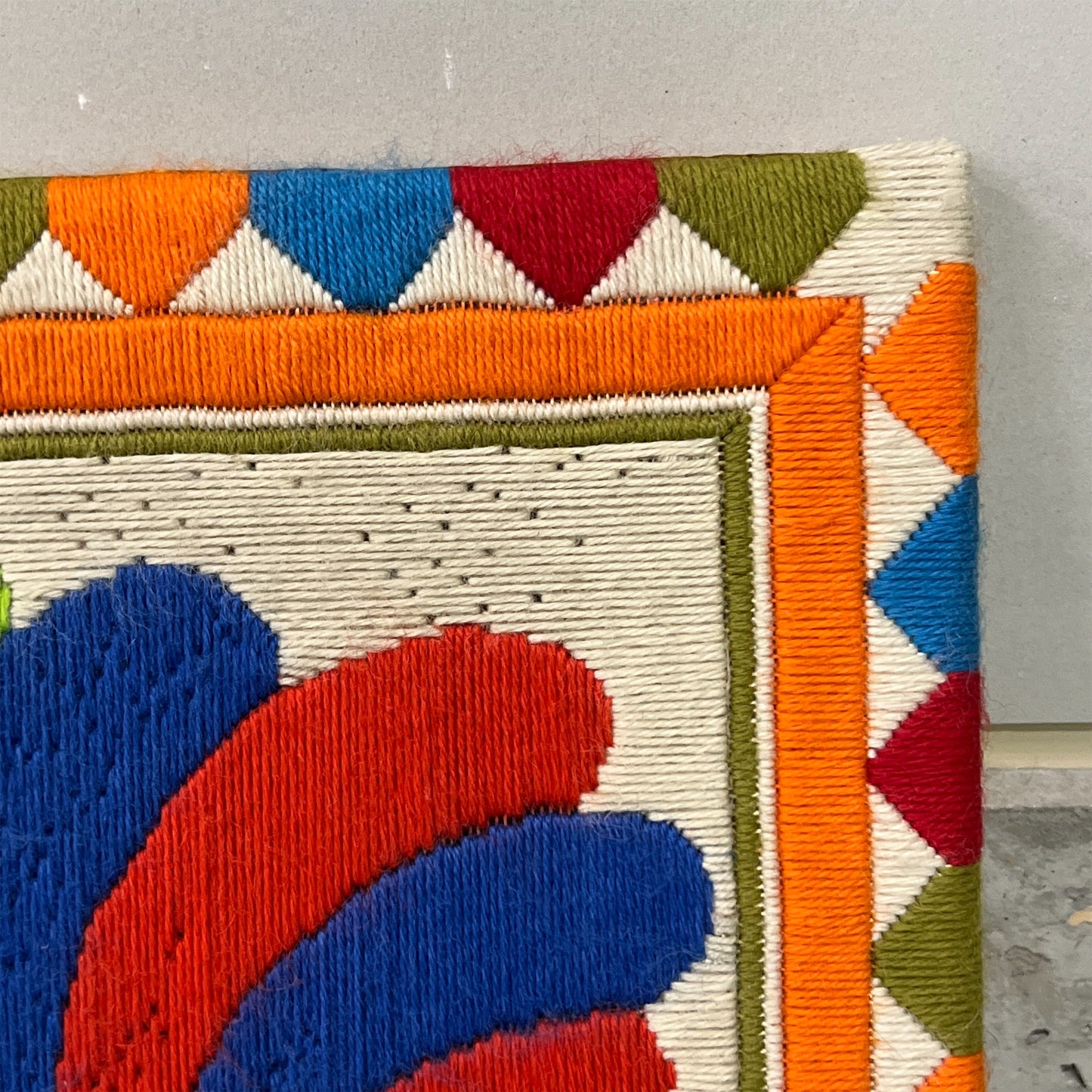 【マルト・デムランセレクト ヴィンテージ】鳥の刺繍アート
