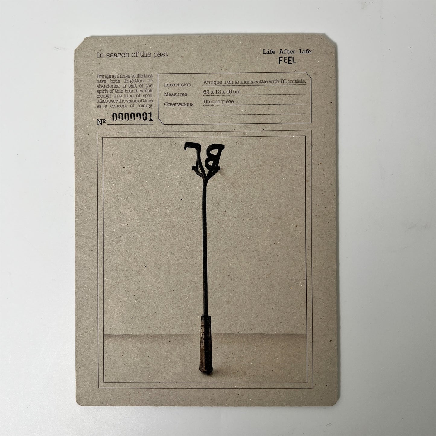 【FEEL】古道具 Iron to mark cattle