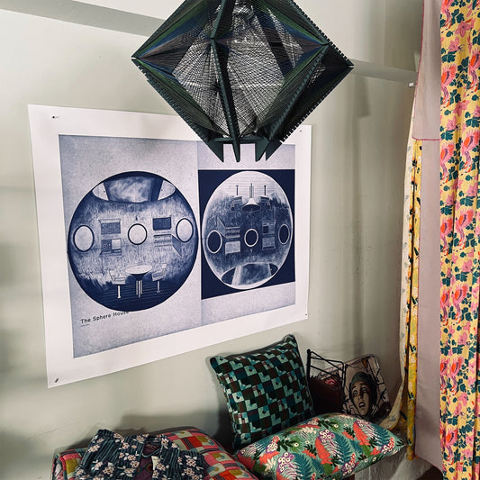 【永岡大輔】「球体の家」インクジェットポスター’The sphere house’