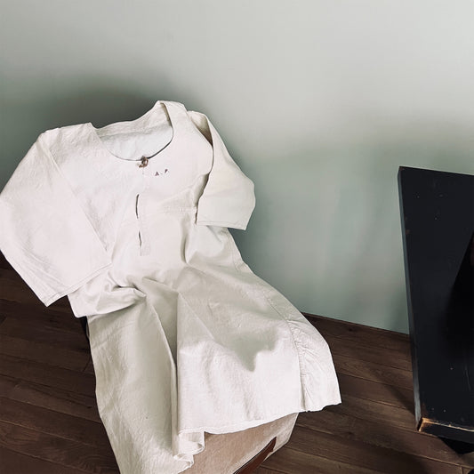 【FEEL】 Antique linen shirt