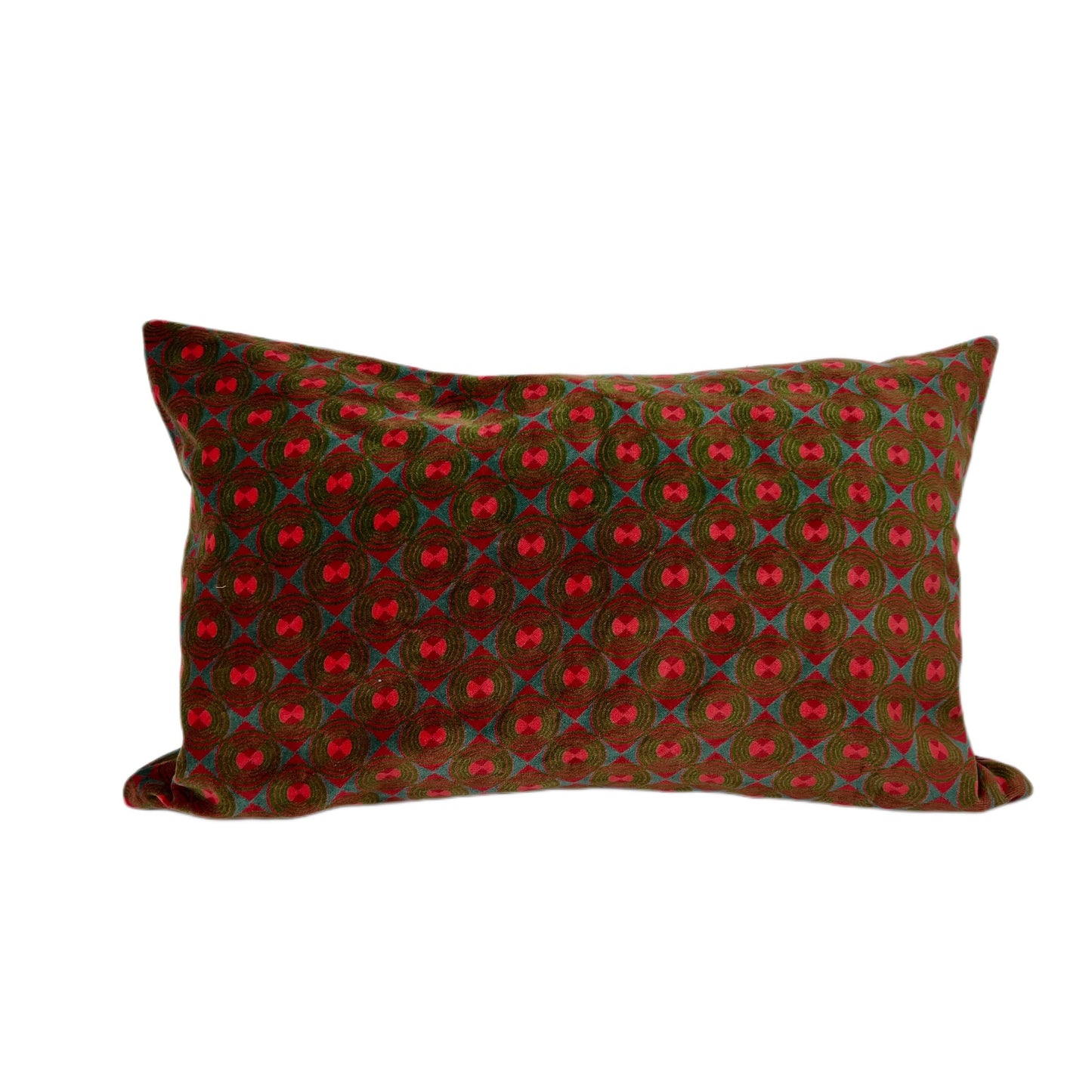 【Les Touristes】ベルベットクッション ZIGGY GREEN RED