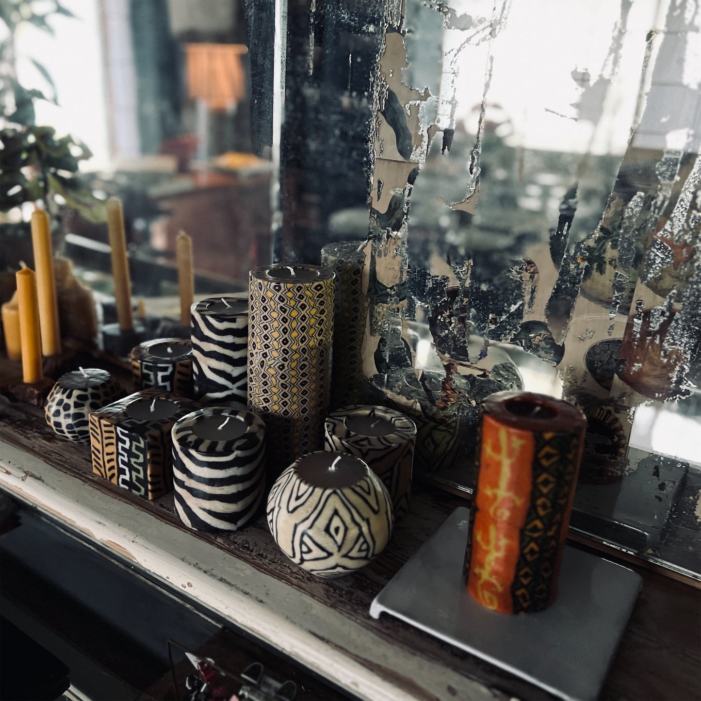 キャンドル Zebra 9cm