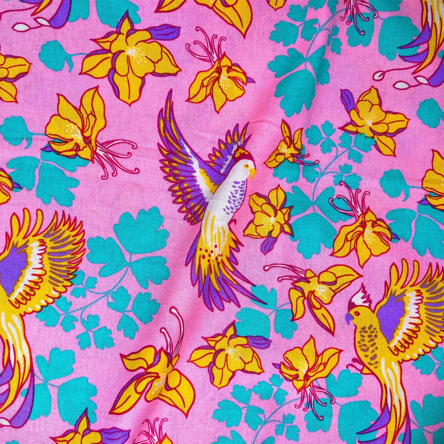 【Les Touristes】コットンマルチクロス ANCOLIE PINK マルト・デムラン セレクト