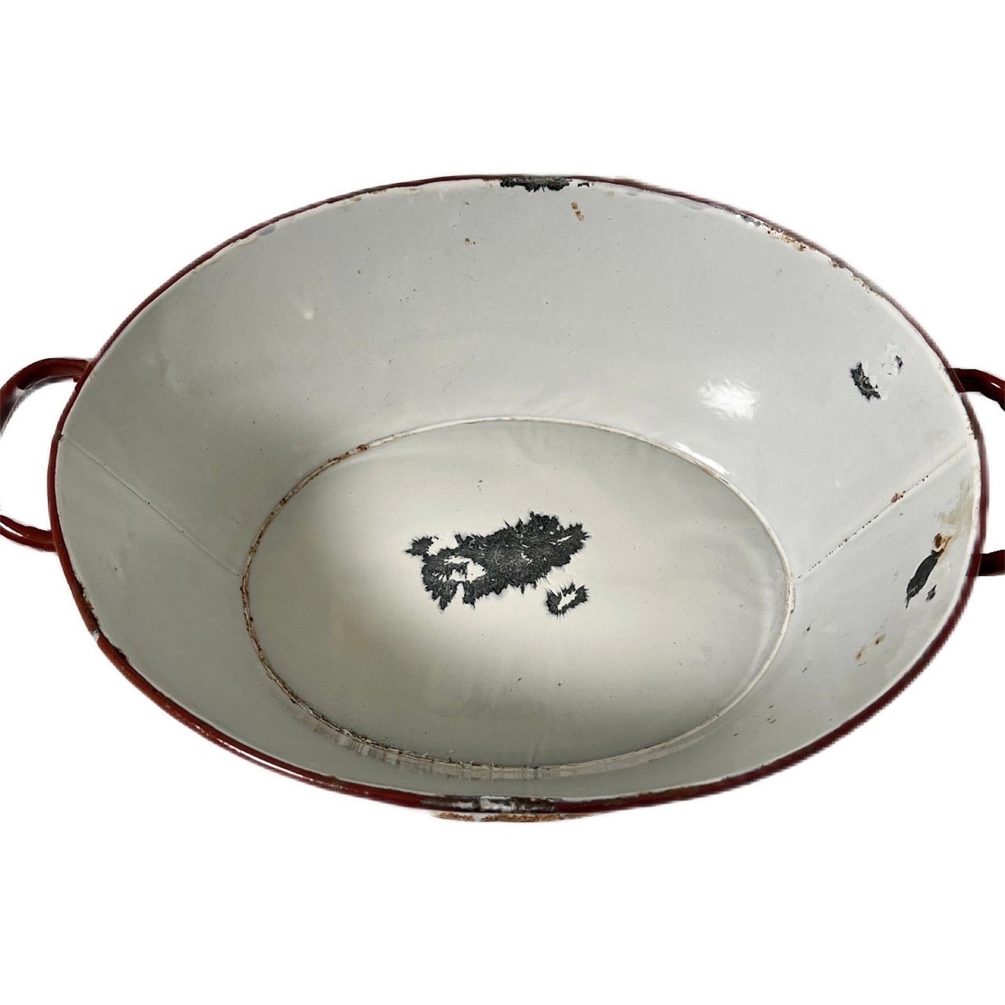 【FEEL】古道具 Antique metal oval Wash tub