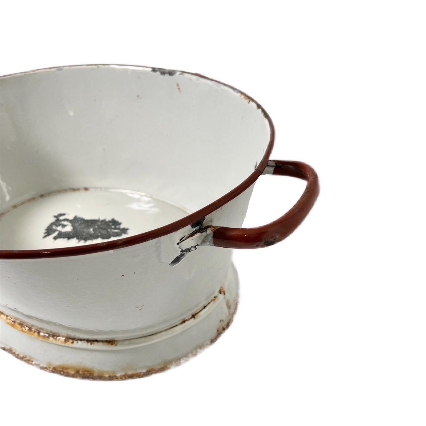 【FEEL】古道具 Antique metal oval Wash tub