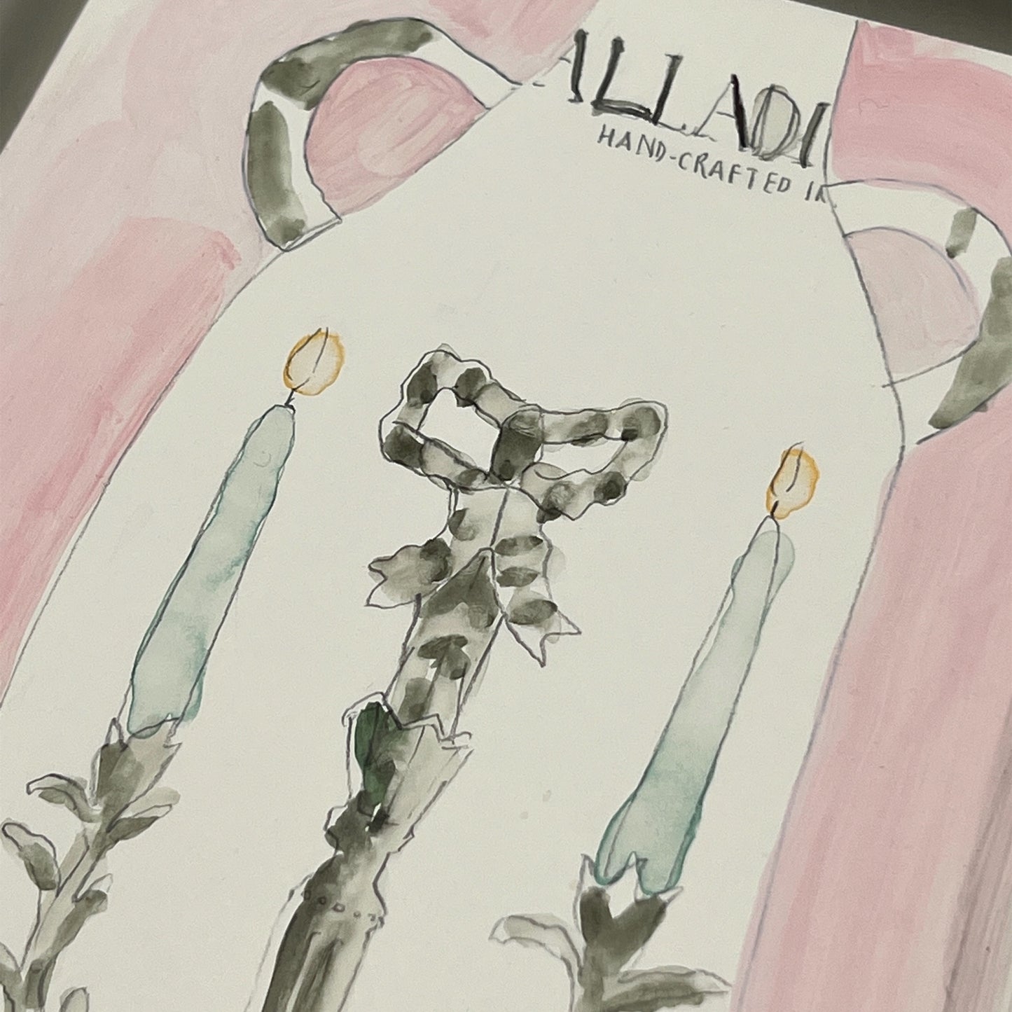 SPECIAL PRICE【Alison Owen】ペイントアート Palladium pink