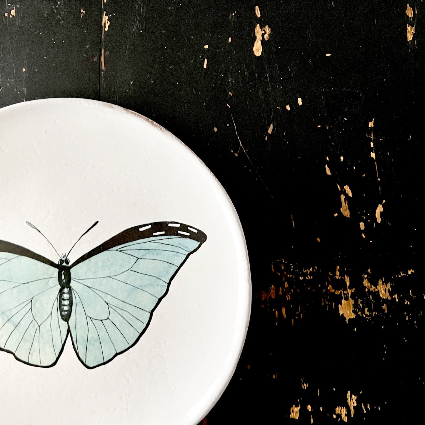 【Astier de Villatte】Blue Butterfly プレート
