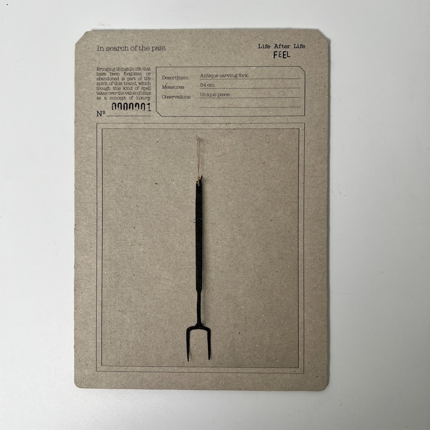 【FEEL】古道具 Antique carving fork