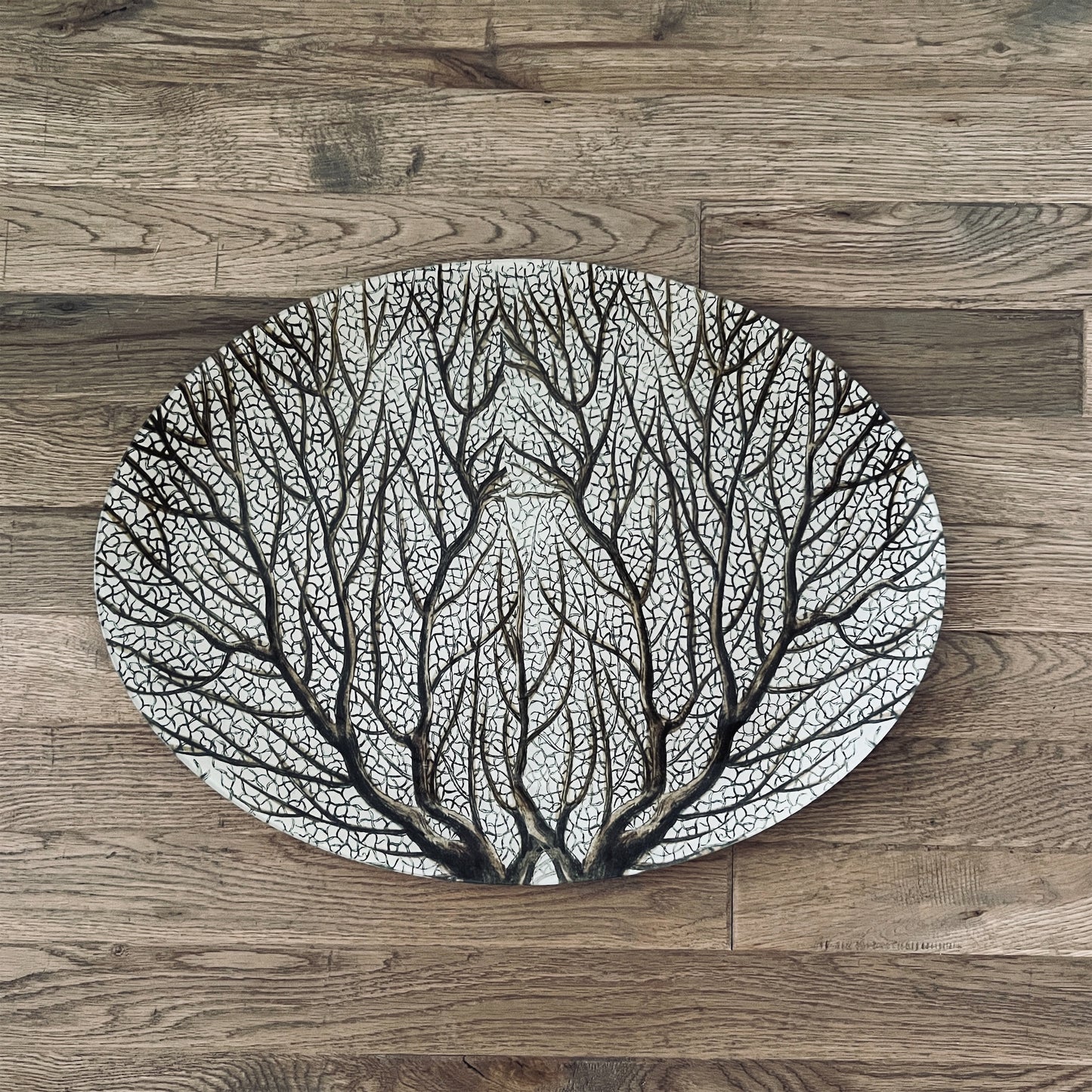 【JOHN DERIAN】デコパージュプレート Large Fan Coral