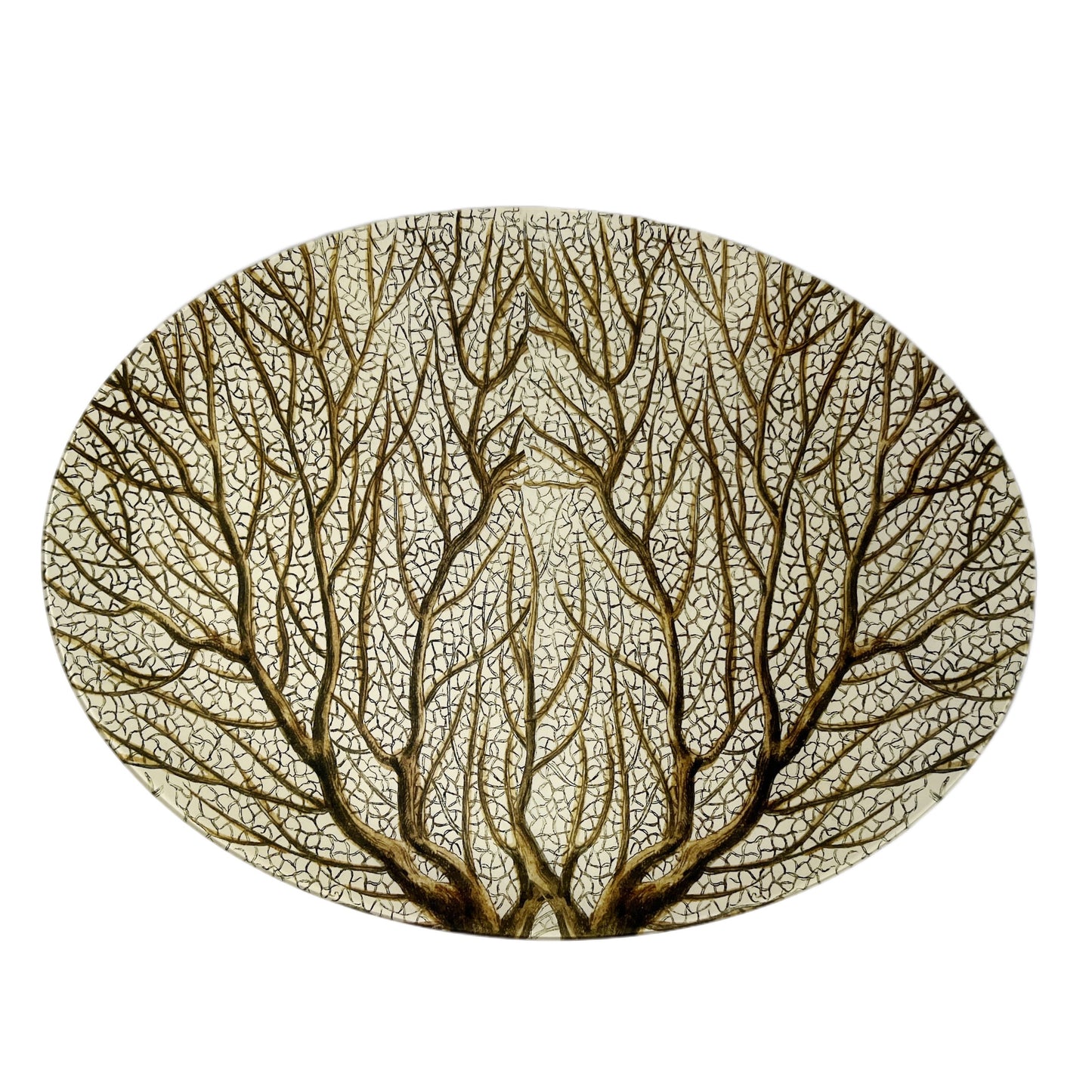 【JOHN DERIAN】デコパージュプレート Large Fan Coral
