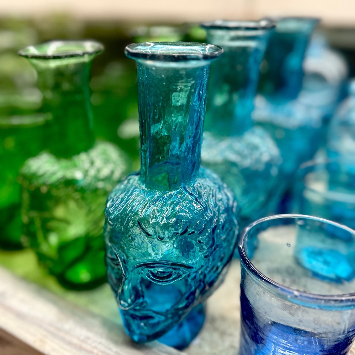 【La Soufflerie】フラワーベース Vase Tete Turquoise