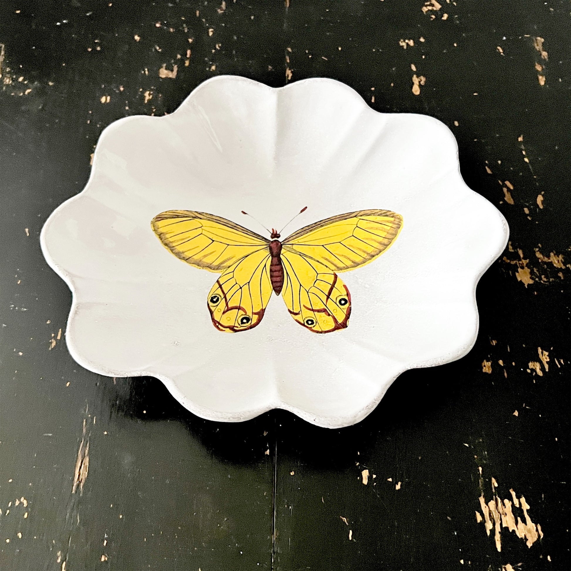 【Astier de Villatte】Yellow Butterfly プレート