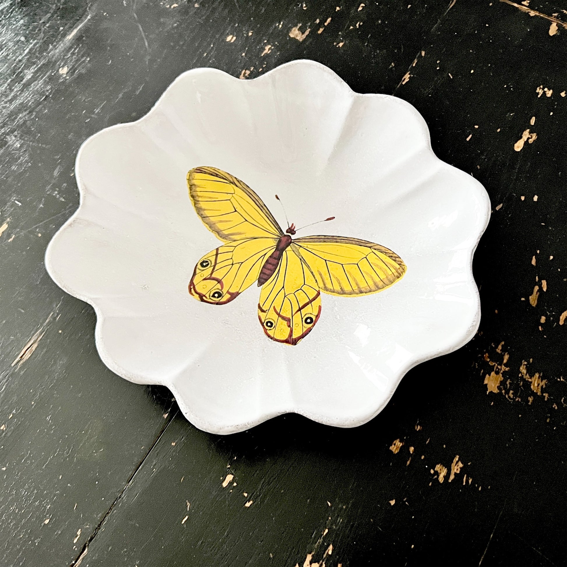 【Astier de Villatte】Yellow Butterfly プレート