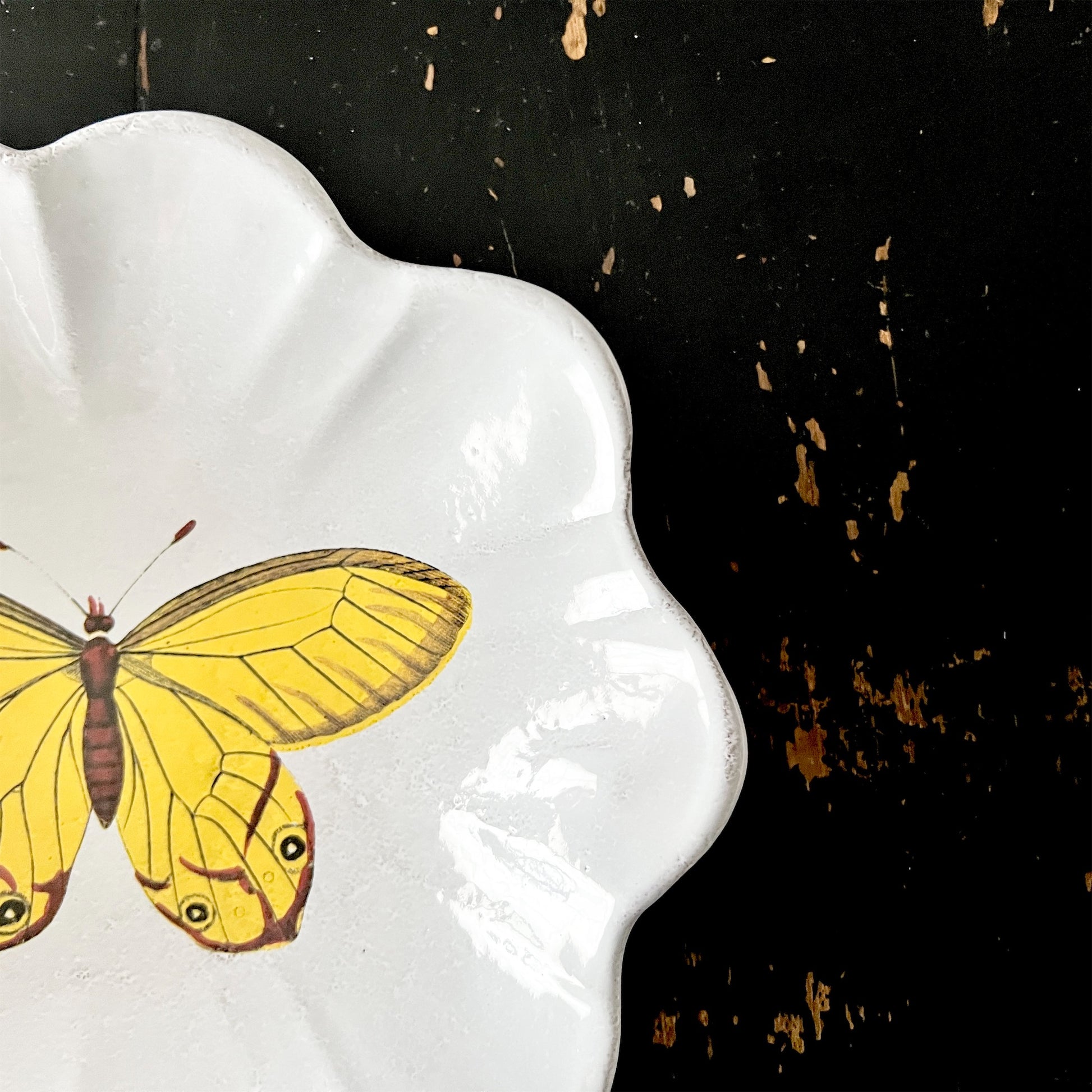 【Astier de Villatte】Yellow Butterfly プレート