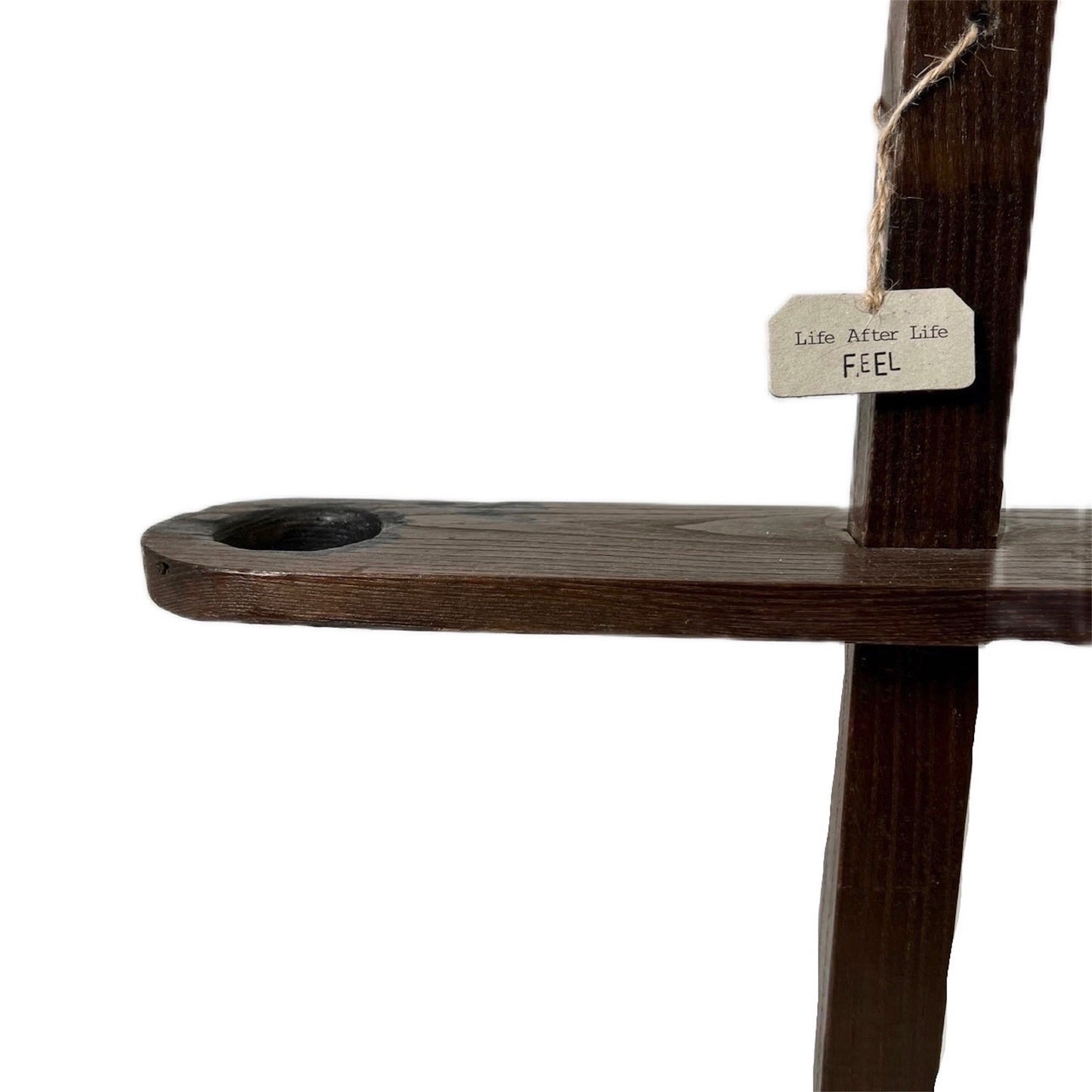 【FEEL】古道具 Antique wooden candle holder