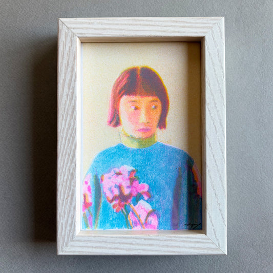 【都築まゆ美】Floral sweater