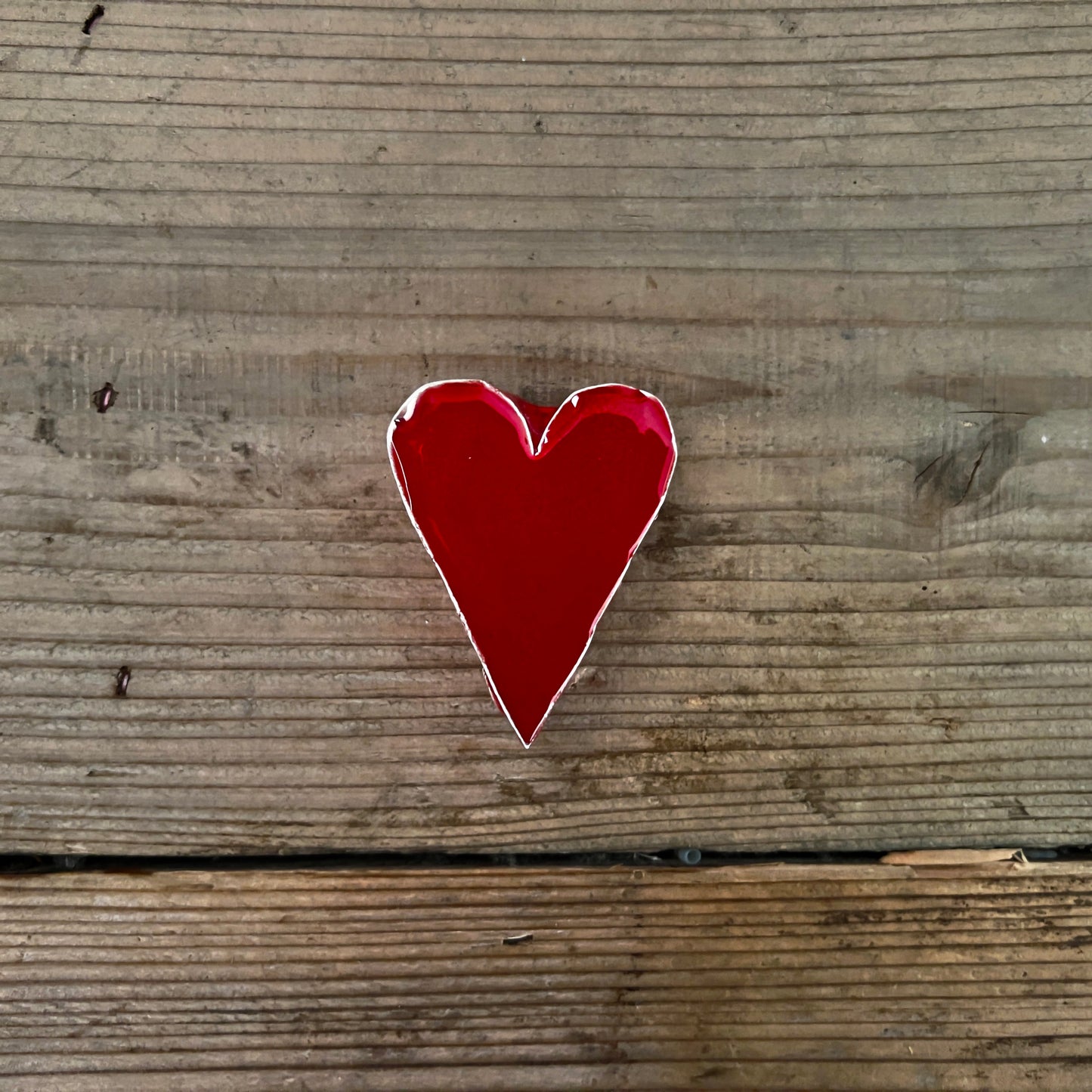 【MV% ceramics design】MEDIUM RED HEART