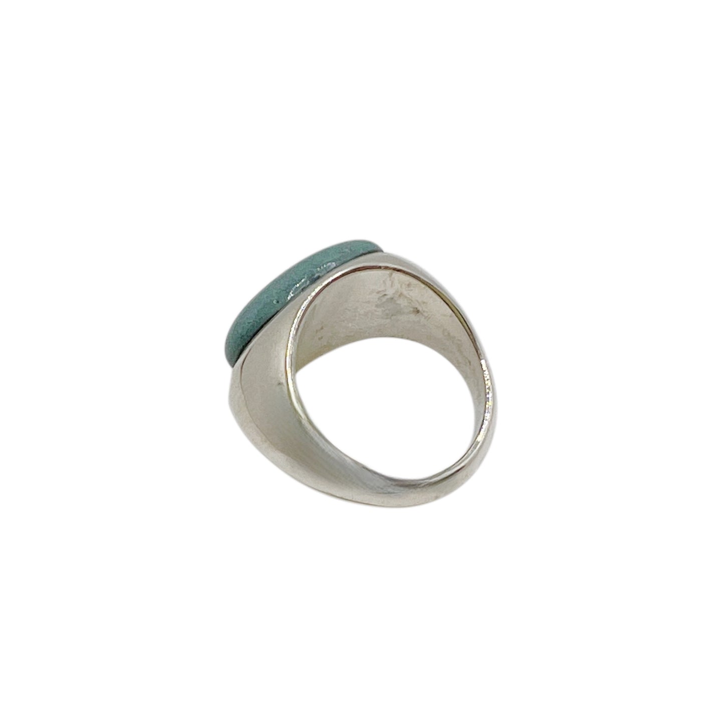 【helena rohner】oval ceramic silver ring