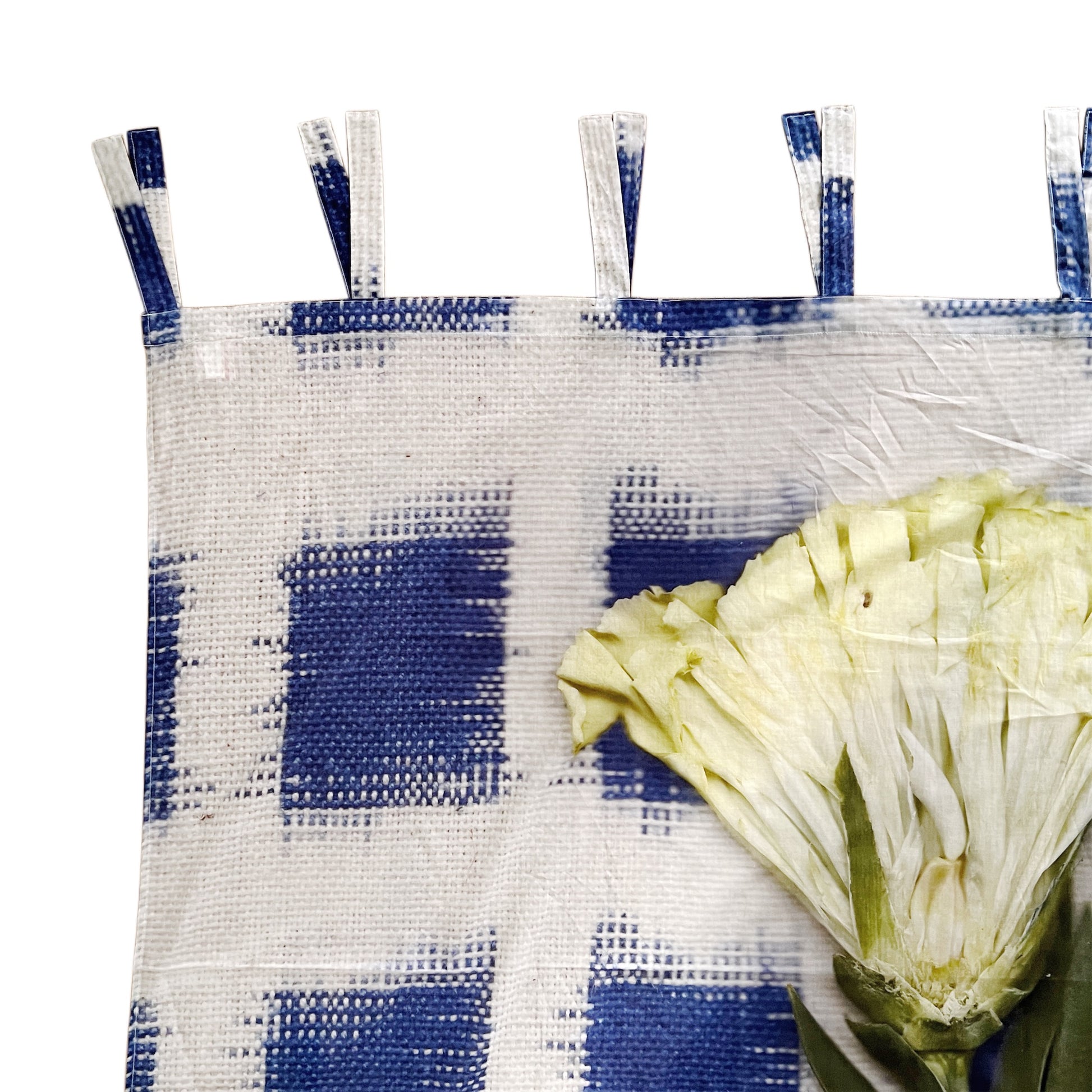 【colomba ledddi】Curtain_Cotton Voile_Ikat Fiore Giallo
