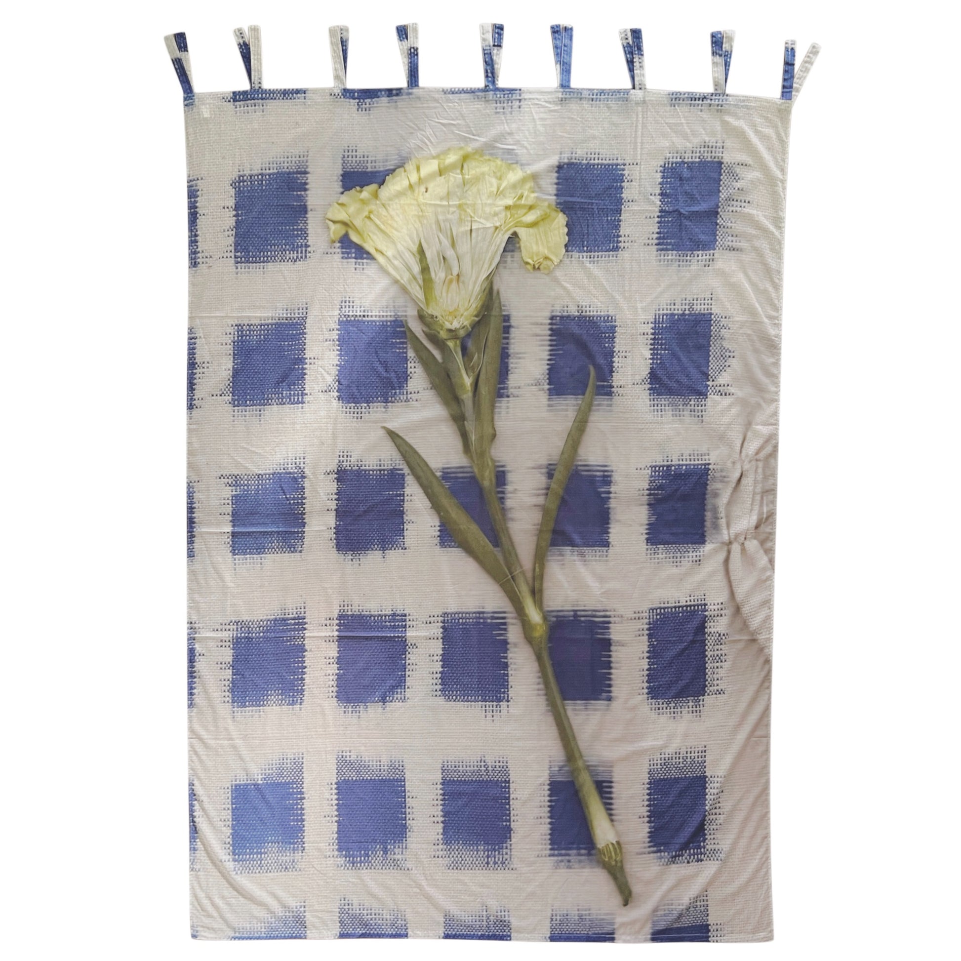 【colomba ledddi】Curtain_Cotton Voile_Ikat Fiore Giallo