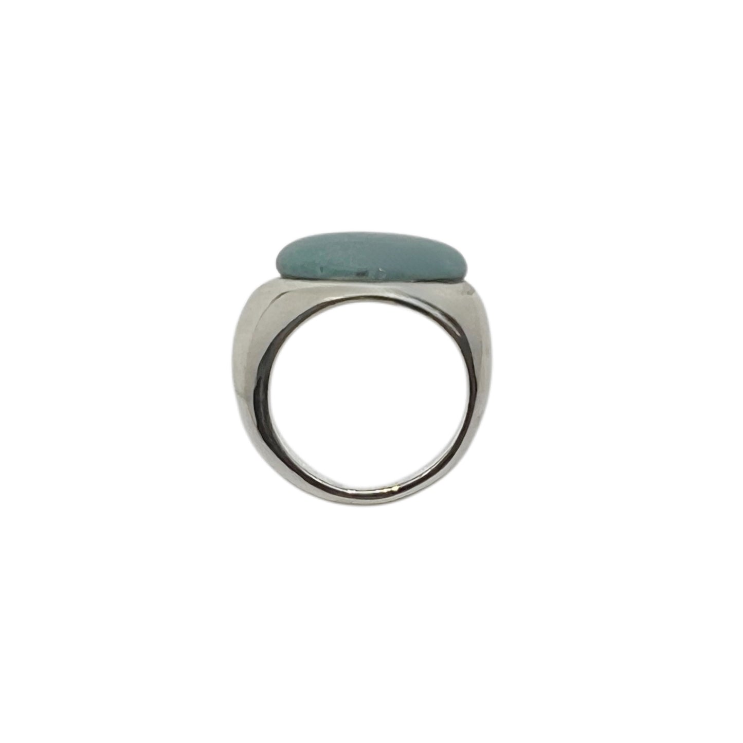 【helena rohner】oval ceramic silver ring
