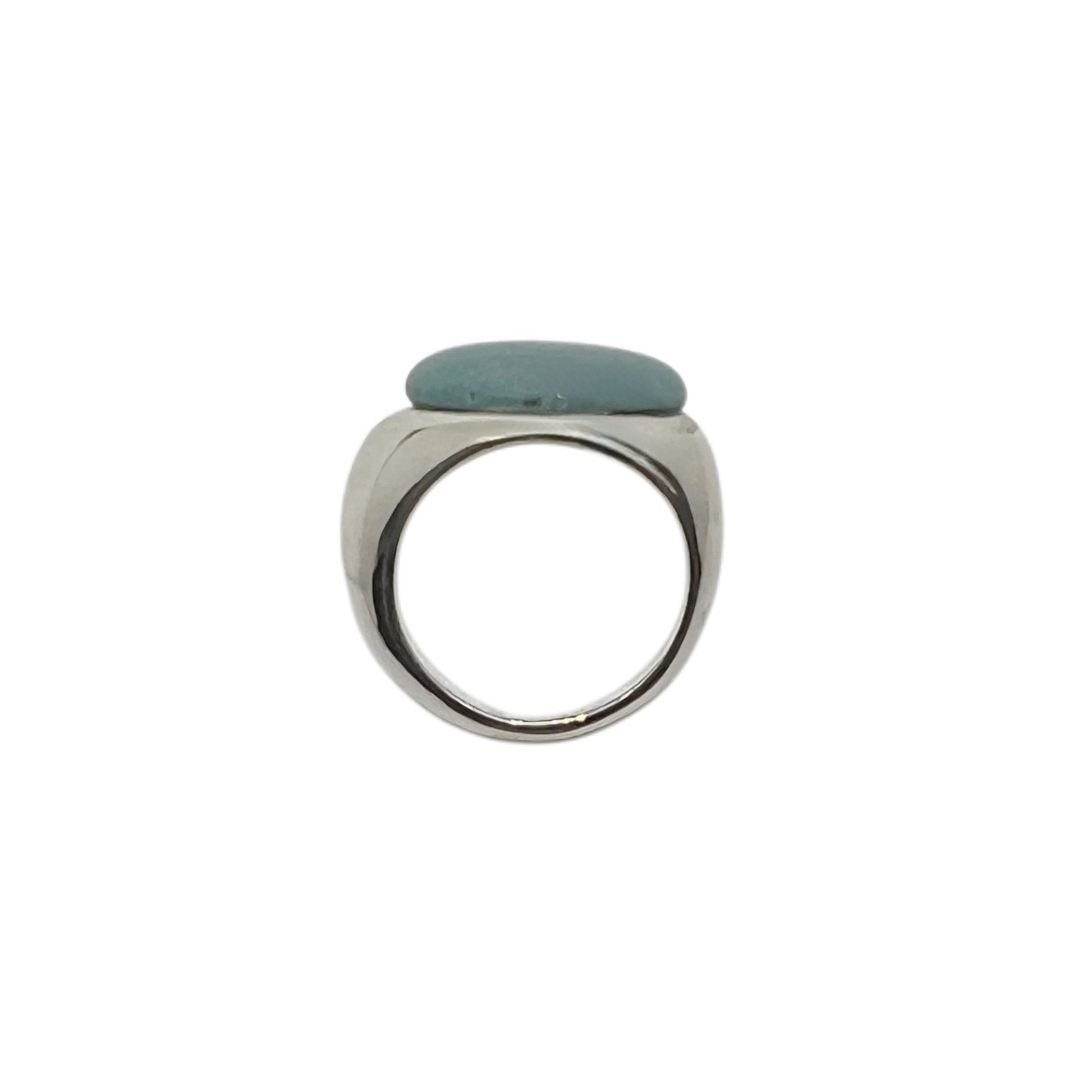 【helena rohner】oval ceramic silver ring