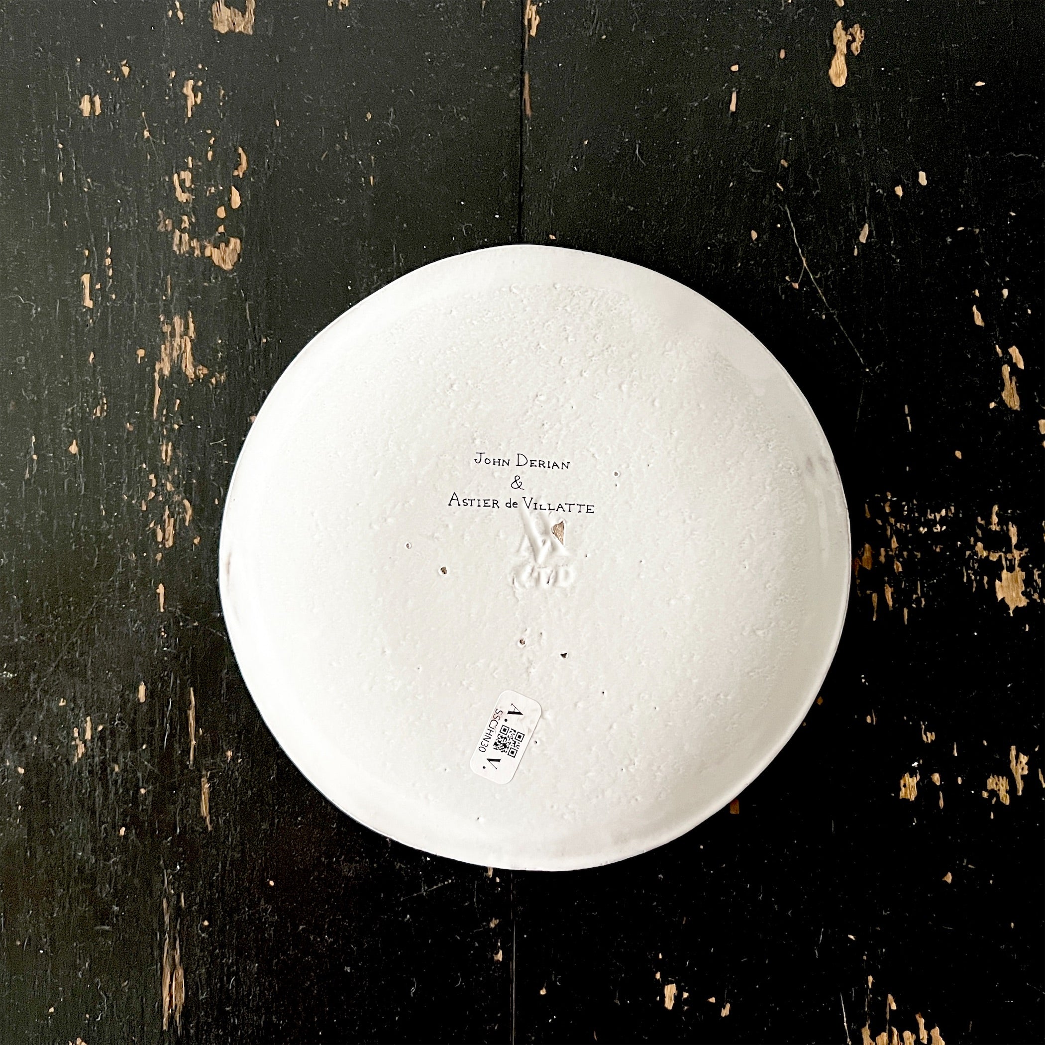 Astier de Villatte】18th c Fan / Gentle Rose プレート | フィール