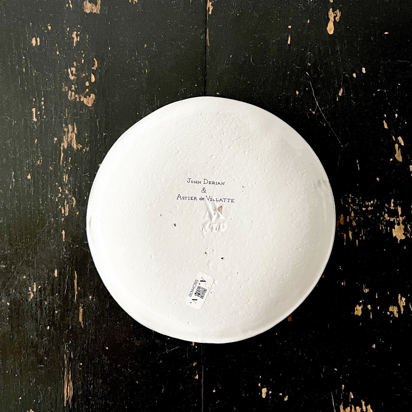 【Astier de Villatte】18th c Fan / Gentle Rose プレート