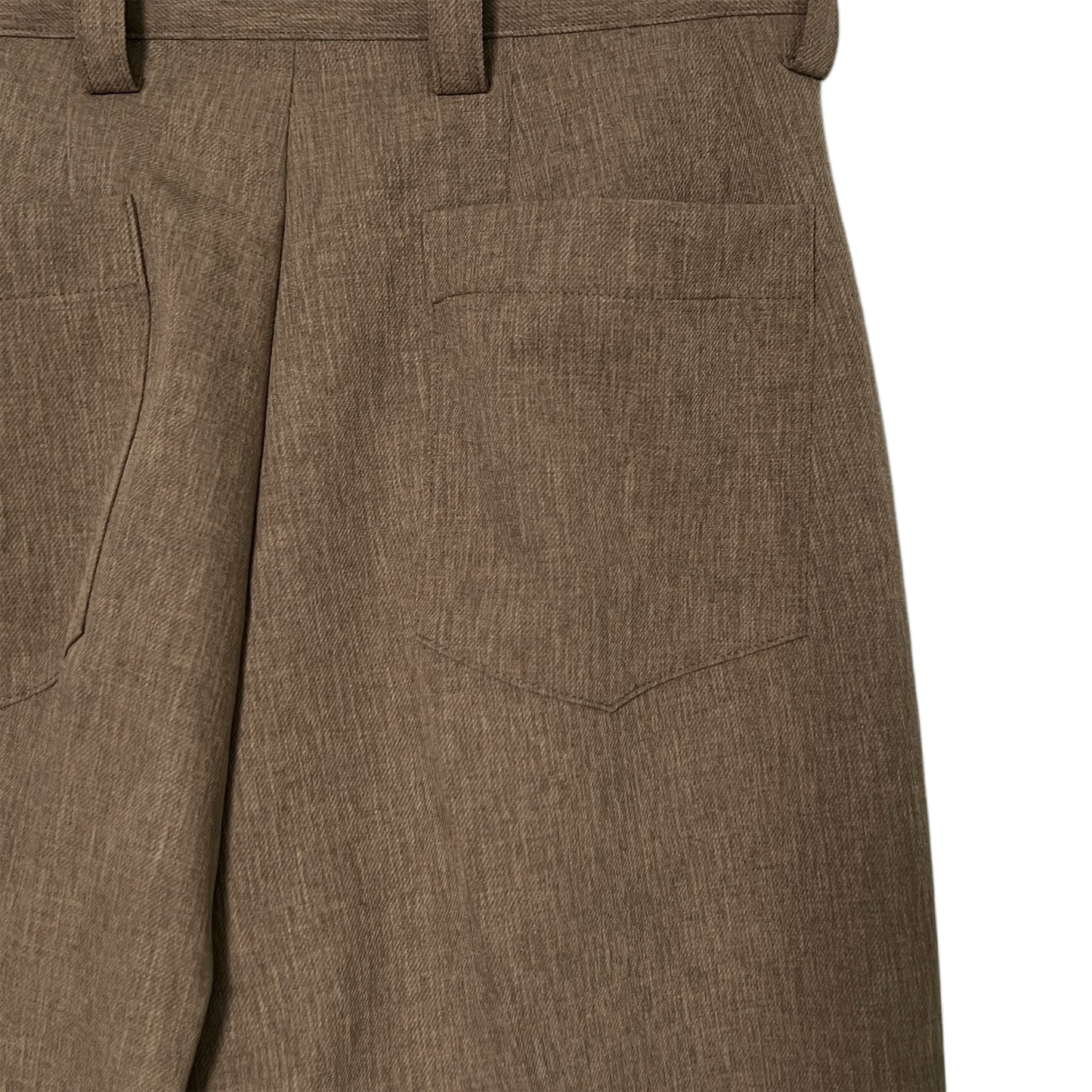 【ohta】khaki pleats pants pt-48K