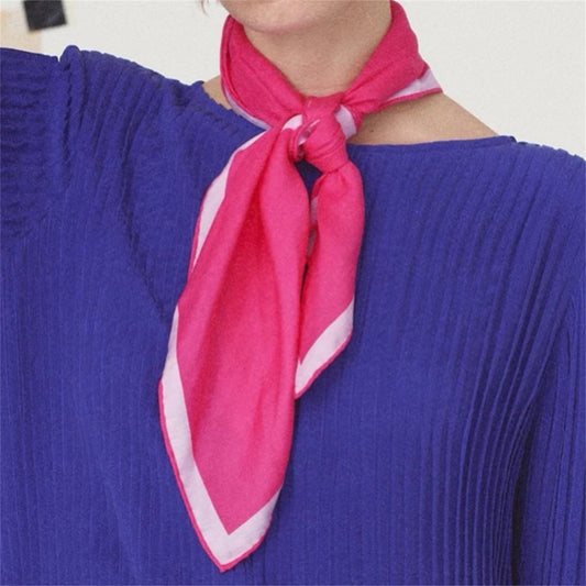 【mii】placed screen printed scarf_tulip