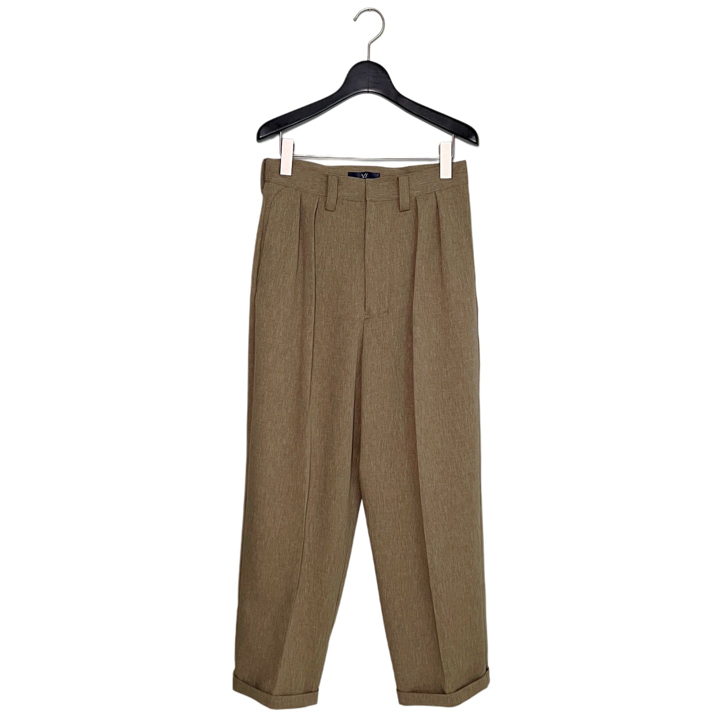 【ohta】khaki pleats pants pt-48K