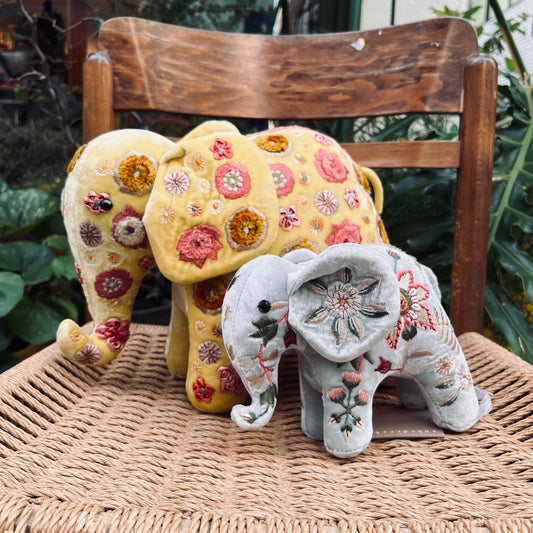 【Anke Drechsel】シルクベルベットElephant_Citrine