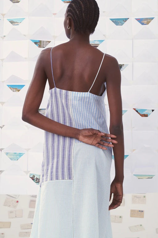 【Mii Collection】hand woven cotton silk pathwork dress/30