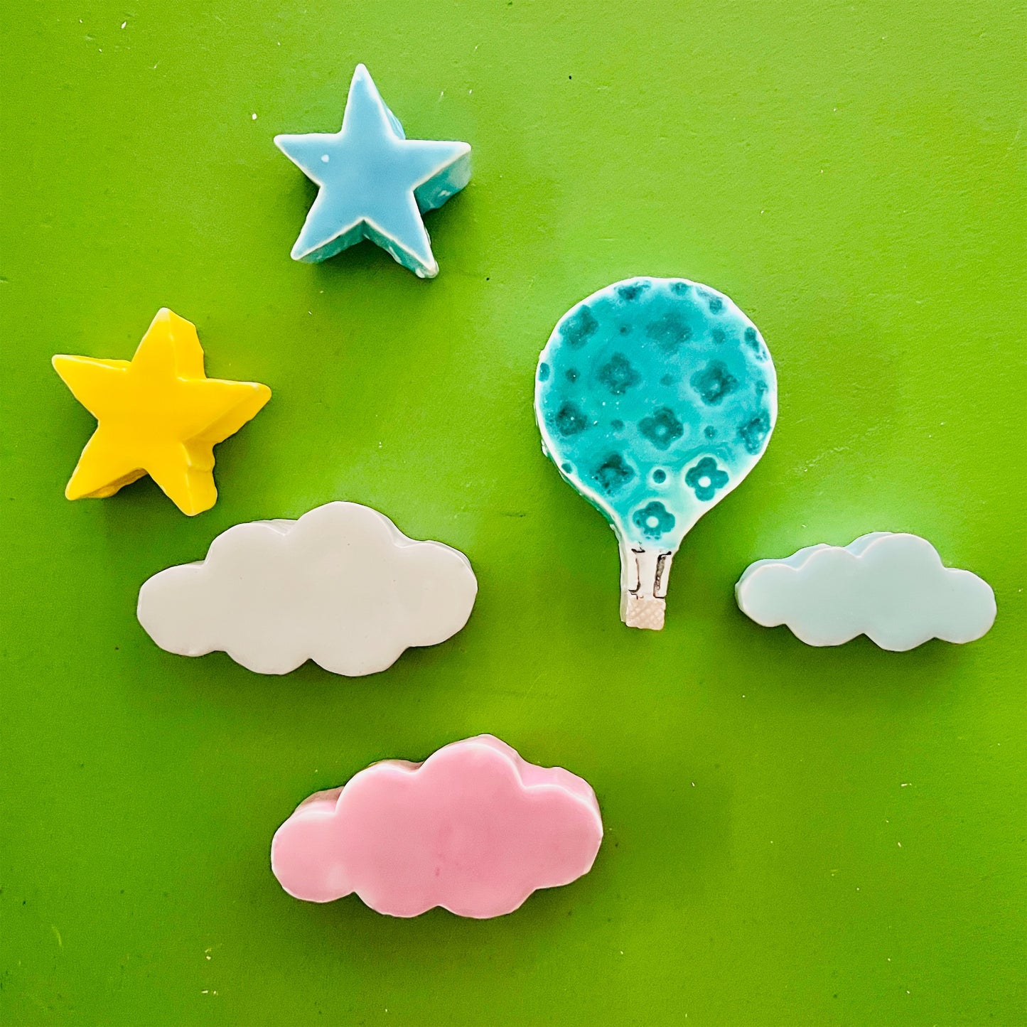 【MV% ceramics design】Coloured Small Star Navy